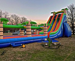 IMG 0102 1746150195 27ft Paradise Double Lane Water Slide With Slip And Slide