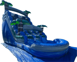 20ft Dual Lane Blue Crush Water Slide