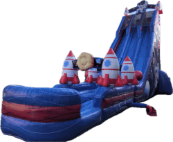 35ft Rocket2Space Dual Lane Water Slide