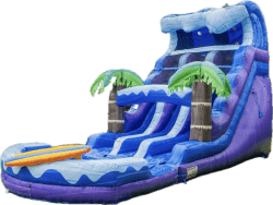 19ft Surfs On Dual Lane Water Slide