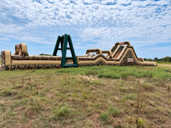 The Camo-FUN Challenge 105ft Obstacle Course USED WET