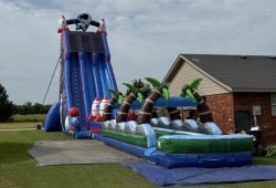 35ft Rocket2Space Dual Lane Water Slide